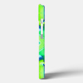 Kobalt Blue en Lime Green Tie Dye Pattern Case-Mate iPhone Case (Achterkant / Links)