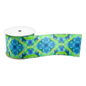 Kobalt Blue en Lime Green Tie Dye Pattern Lint (Spoel)