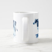 Kobalt Blue Farm Animals - Koe Extra Grote Beker (Achterkant)