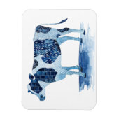 Kobalt Blue Farm Animals - Koe Magneet (Verticaal)