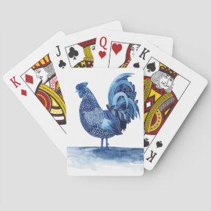 Kobalt Blue Farm Animals - Rooster Pokerkaarten
