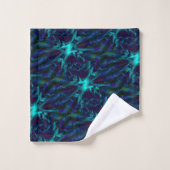 Kobalt Blue Fractal Bad Handdoek (Wasdoekje)