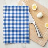 Kobalt Blue Gingham Pattern Kitchen Towels Theedoek (Quarter Fold)