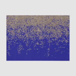 Kobalt Blue Glitter Ombre Gradient Tissuepapier