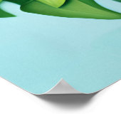 Kobalt Blue Hyacinths en Hydrangeas Poster (Hoek)