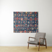 Kobalt Blue Khyrdagyd : 19e eeuw authentieke Wandkleed (In Situ (horizontaal))