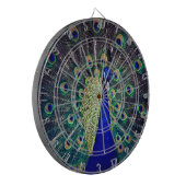 Kobalt Blue Peacock Dartbord (Voorkant Links)