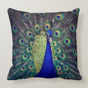 Kobalt Blue Peacock Kussen