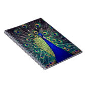 Kobalt Blue Peacock Notitieboek (Rechterzijde)