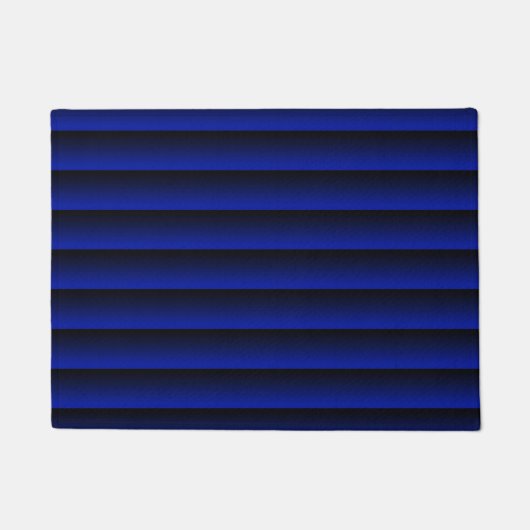 Kobalt Blue Stripe Deurmat (Voorkant)