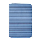 Kobalt Blue Stripes Bath Mat (Voorkant Verticaal)