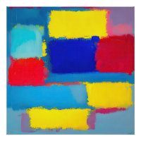 "Kobalt Carnaval" Abstracte kunst