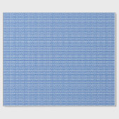 Kobalt en Wit Grieks Sleutelpatroon Cadeaupapier (Vlak)
