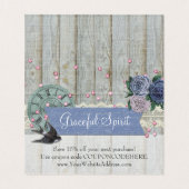 kobalt Shabby - Hartelijk dank voor uw kaart (Binnenkant ongevouwen)