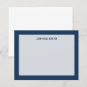 Kobalt Simple Note Notitiekaartje (Voorkant / Achterkant)