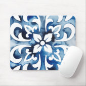 Kobalt Tegel II Muismat (Met muis)