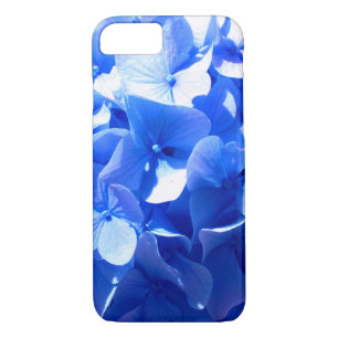 Kobaltblauw bloemensierlijke blauwe hortensia's 	iPhone 8/7 hoesje