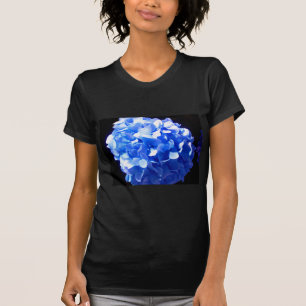 Kobaltblauw bloemensierlijke blauwe hortensia's t-shirt