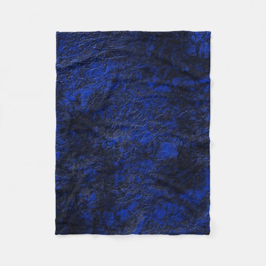 Kobaltblauw Fleece Deken (Voorkant)