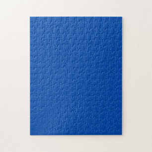 Kobaltblauw Stevige Kleur Klassiek Elegant Legpuzzel