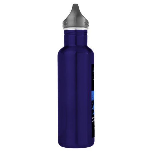 kobaltblauw Venetiaanse engel close-up Waterfles (Links)