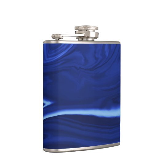 Kobaltblauwe achtergrond heupfles (Rechts)