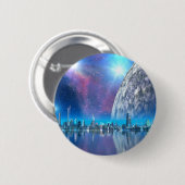 Kobalteilandsteden van de toekomstige Button / bad (Voorkant /achterkant)