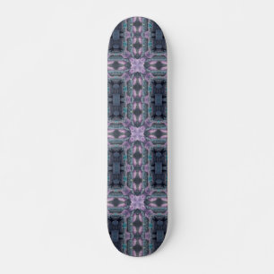 Kobblestenen mystische turquoise violet geometrisc skateboard