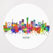 Kobe Japan Skyline Labels (Design 2)