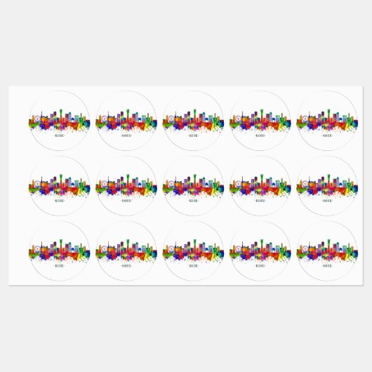 Kobe Japan Skyline Labels (Vel)