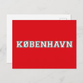 Kobenhavn Danmark Briefkaart (Voorkant / Achterkant)