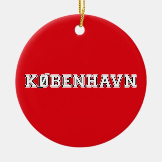 Kobenhavn Danmark Keramisch Ornament (Voorkant)