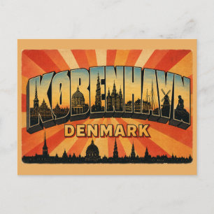 København Denemarken Nyhavn Haven Briefkaart