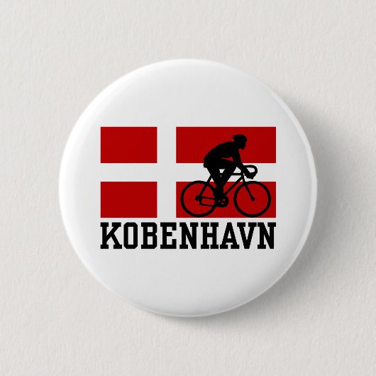 Kobenhavn (man) ronde button 5,7 cm (Voorkant)