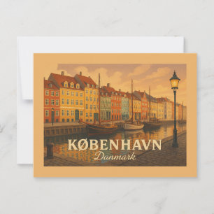 København Nyhavn Haven Briefkaart