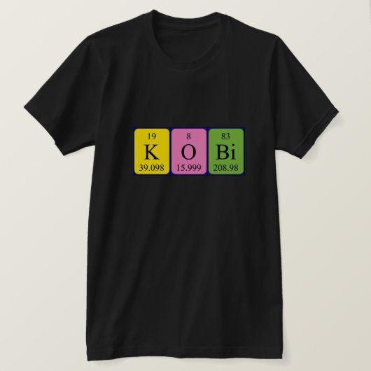 Kobi periodiek shirt (Design voorkant)