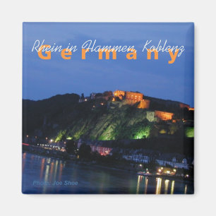 Koblenz Allemagne Souvenir de nuit Frigo Magnet