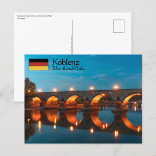 Koblenz Duitsland Briefkaart