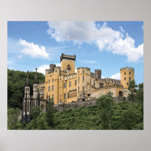 Koblenz, Duitsland, Stolzenfels Kasteel, Slot Poster