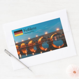 Koblenz Germany Souvenir Rechthoekige Sticker