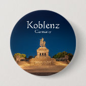 Koblenz Germany Souvenir Ronde Button 7,6 Cm (Voorkant)