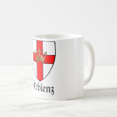 Koblenz Wappen Wapenstaart Koffiemok (Voorkant rechts)