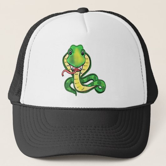 Kobra snake reptile animal art trucker pet (Voorkant)