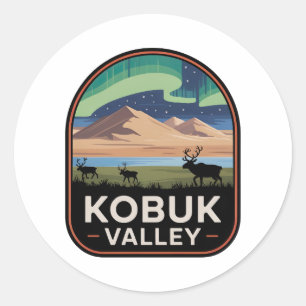 Kobuk Valley National Park Vintage Badge Ronde Sticker