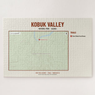 Kobuk Valley National Park Wandelkaart Puzzel