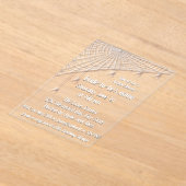 Kobwebben en White Spiders Bridal Shower Invitatio Acryl Uitnodigingen (Laagn)