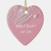 Kobwebben en witte spinnen Keepsak Wedding Ornamen Keramisch Ornament (Rechts)