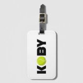 Koby Tennis Bagagelabel (Voorkant (verticaal))