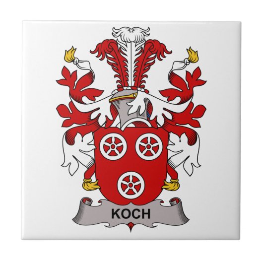 Koch Family Crest Tegeltje (Voorkant)