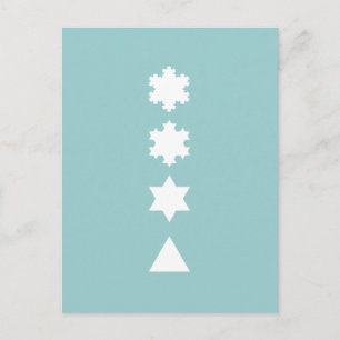 Koch Snowflakes Briefkaart